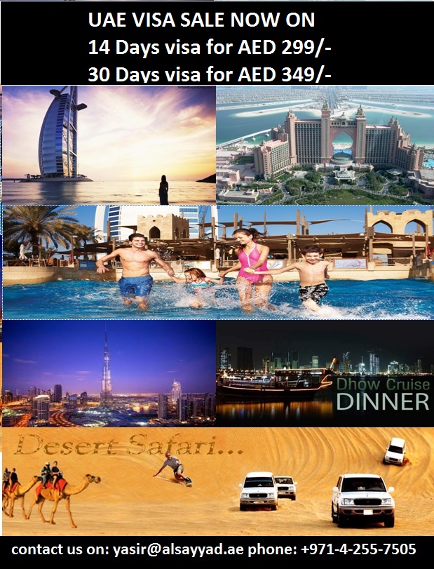 UAE VISA FROM AED 299 ONLY